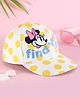 Pine Kids Disney Summer Caps with Minnie Mouse Graphics & Polka Dot Print Yellow & White - Diameter 53 cm