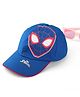Pinekids Marvel Cotton Woven Summer Cap with Spider-man Graphics Blue - Diameter 16 cm
