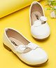 Tiny Bugs Bow Embellished Ballerinas - White
