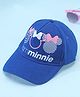 Pine Kids Disney 100% Cotton Woven Summer Cap With Minnie Mouse Family Graphics Blue - Diameter 53 cm