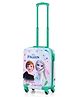 STRIDERS Frozen Travel Luggage for Kids Suitcase with Spacious Compartments Green - 18 Inches