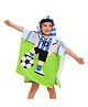 Butterthief Football Printed Poncho Hooded Bath Towel for Kids & Toddlers - Green