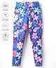 Pine Active Full Length Legging With Floral Print - Blue