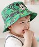Babyhug Disney Bucket Hat With Mickey Mouse Print Blue & Red  - Diameter 20.5 cm