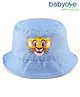 Babyoye Disney 100% Cotton Summer Cap With Lion King Embroidery Light Blue - Diameter 29.5 cm