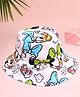 Babyhug Disney Cotton Woven Two Layer Bucket Hat with Mickey & Friends Multicolor - Diameter 16 cm