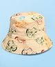 Babyoye Disney Cotton Woven Summer Cap With Lion King Print Beige - Diameter 17 cm