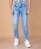 CRIMSOUNE CLUB Cotton Denim Mild Washed Jeans - Blue