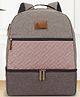 R for Rabbit Caramello Truffle Diaper Bags for Mother, Multipurpose & Large Capacity Stylish Maternity Diaper Backpack for Mom (Grey Pink)