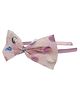 Aye Candy Bow Foil Designed Hair Band - Pink