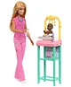 Barbie Doctor Doll with Baby Doll & Furniture & Accessories Pink - Height 29 cm