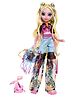 Monster High Fest Frankie Stein Fashion Doll with Festival Outfit Band Poster & Accessories Pink - Height 28 cm