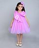 PinkChick Satin  Sleeveless Bow Applique Detailed Dress - Lavender