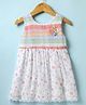 Enfance Core Cotton Sleeveless Circles Printed Dress - Peach