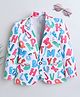 Ministitch Full Sleeves Alphabets Printed Blazer - Multi Colour