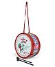 Luvely Musical Drum With Sticks - Maroon Blue