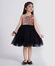Ministich Sleeveless Sequins Embellished Dress - Black