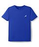 Pine Active Half Sleeves Solid Colour T-Shirt - Navy Blue