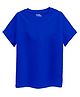 Guugly Wuugly Super Soft Combed Compact Cotton Knit Half Sleeves Solid Skin Friendly Tee - Blue