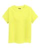 Guugly Wuugly Super Soft Combed Compact Cotton Knit Half Sleeves Solid Skin Friendly Tee - Lemon Yellow