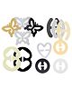 Fabme Women's Back Strap Holder Clip Pack of 13 - Skin , White , Black , Transparent