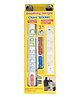 Azhari Doodling Height Chart Wall Sticker Removable Wall Sticker With 6 Colors Pack of 1 Color and Design May Vary