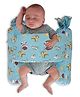Synlark Unisex Infant Toddler Baby Anti Rolling Bolster Pillow, Baby Sleep Positioner Pillow - Sky Blue