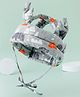 Baby Helmets With Jungle Theme Print - Grey
