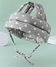 Fab N Funky Baby Helmet with Star Print - Grey