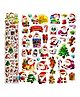 Bunie Christmas Theme Kawaii Stickers Set  Set of 4 Sheets Multicolor