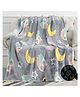 Bunie Glow in The Dark Cute Owl Star Blanket for Kids - Multicolor