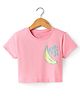 Doreme Single Jersey Knit Half Sleeves T-Shirt With Cool Plans Text Print -Pink