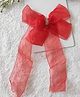 Krisha's KALACAREE Bow Applique Detailed Hair Clip - Red