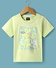 Wingsfield Cotton Half Sleeves Typography Printed Tee - Green