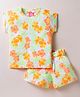Wingsfield Cotton Sleeveless Floral Printed Top With Coordinating Shorts Set - Multi Colour