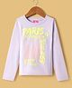Wingsfield Cotton Full Sleeves Typography Printed  Tee - Lilac