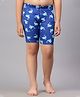 VIVA Swimming Lycra Dolphins Printed Jammer Shorts - Navy Blue