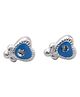 LA BELLE VIE 925 Sterling Silver Hypoallergenic Heart Shape Earring - Sky Blue