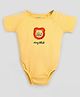 Somersault Cotton Half Sleeves Wild Embroidered Bodysuit - Orange