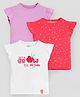 Somersault Pack Of 3 Cotton Flutter Sleeves Grow Together Top - Multi Colour