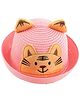 Babymoon Baby Tiger Patch Detailed With String Cap - Pink-  Diameter 54 Cms