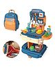 ADKD 2 in1 Portable School Bag Kitchen Pretend Playset for Kids Kitchen Playset with 34 Accessories - (Color May Vary)
