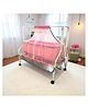 Kiddery Maia Cradle for Baby with Mosquito Protection Net - Pink