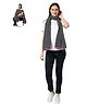 Mom for sure by Ketki Dalal Full Sleeves Chervon Printed Nursing Scarf - Black