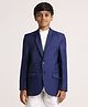 KIDS ISLAND Full Sleeves Solid Blazer - Royal Blue