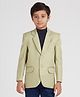 KIDS ISLAND Full Sleeves Solid Blazer - Pista Green