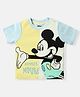 Nautinati Cotton Mickey & Friends Featuring Half Sleeves Character Printed Tee - Yellow