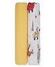 My Milestones 3 in 1 Muslin Swaddle Wrapper With Racing Cars Print Pack of 2 L 104 x B 104 cm - Yellow
