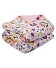 My Milestones 100% Premium Cotton 4 Layered Baby Muslin Blanket Floral Print L 109 x B 109 cm - Pink