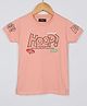 ESSA Cotton Half Sleeves Typography Printed Tee - Orange